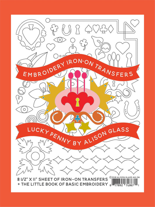 Little Embroidery Lucky Penny Iron-On Transfer