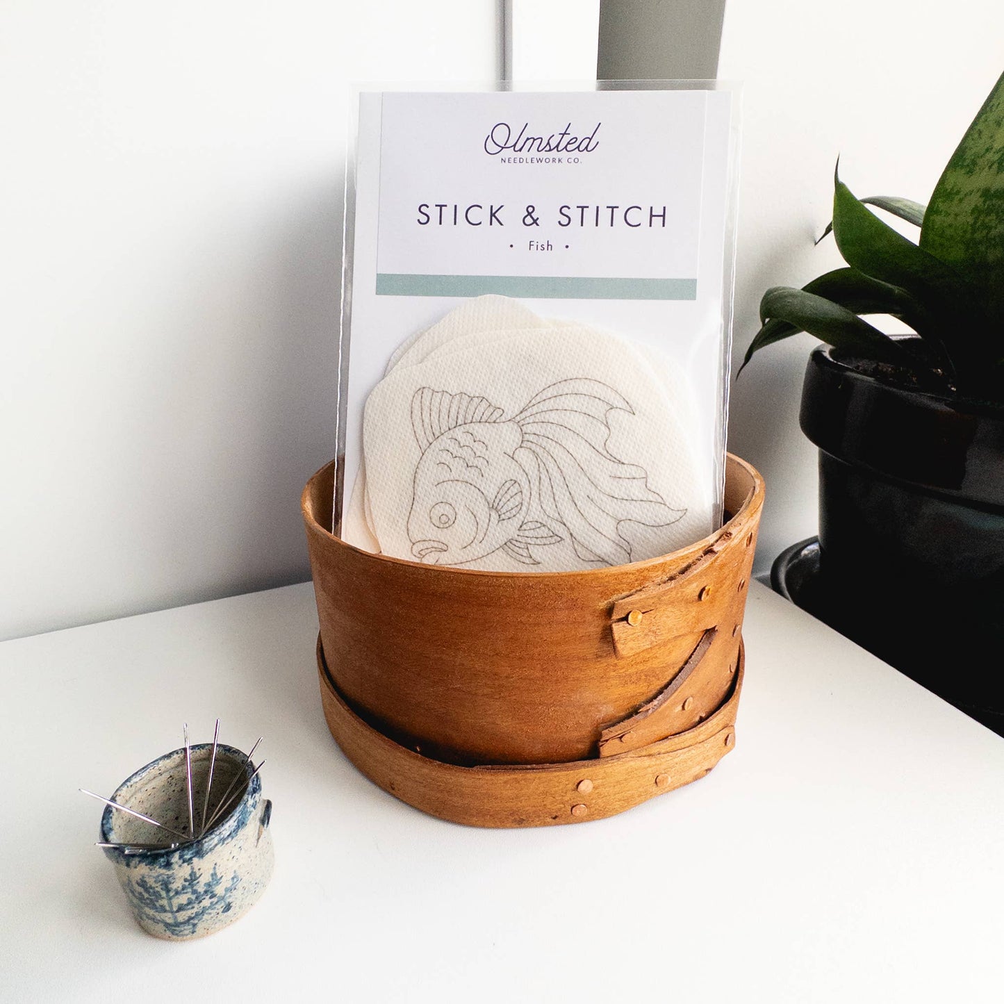 Fish Embroidery Stick and Stitch Pattern