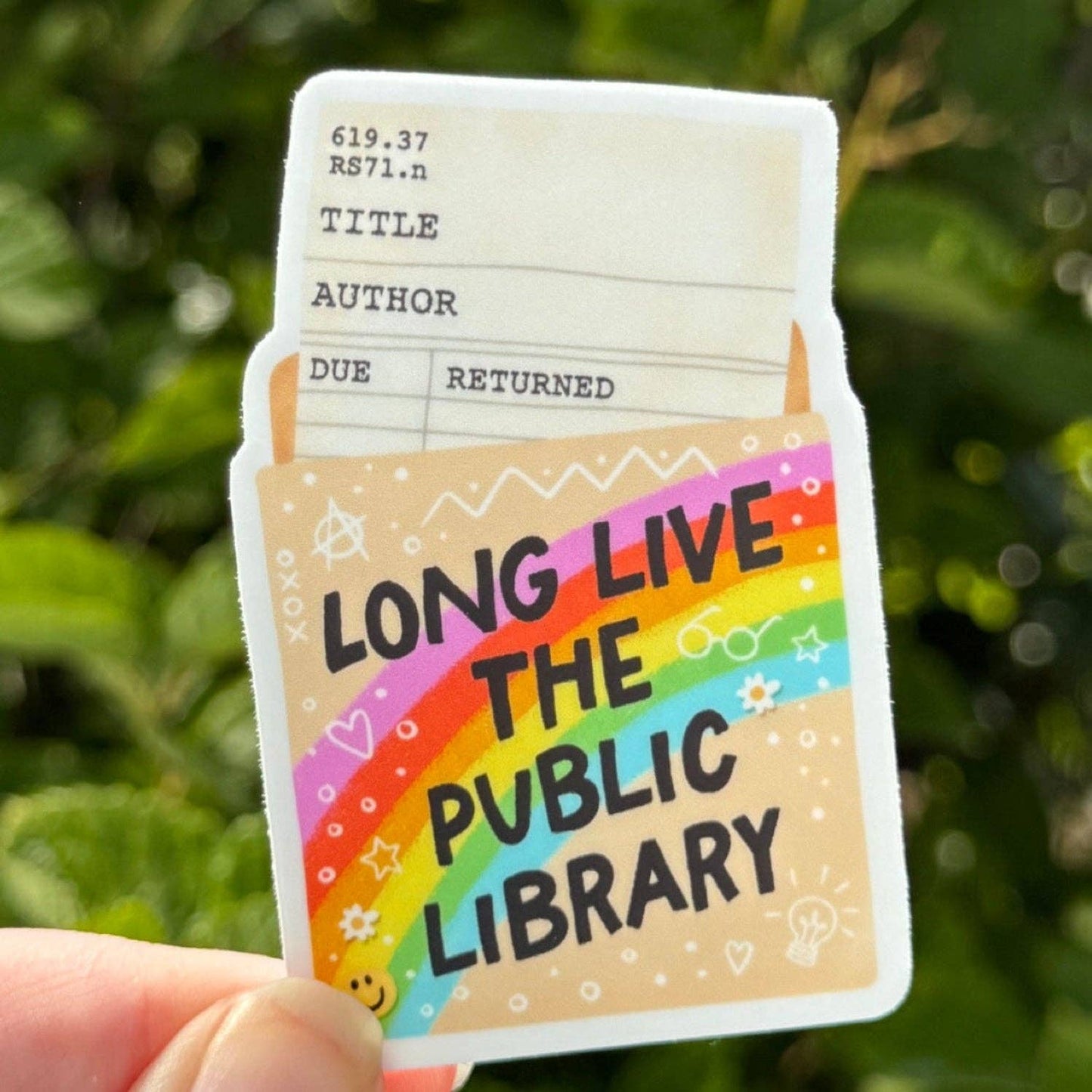 Long Live The Public Library Sticker