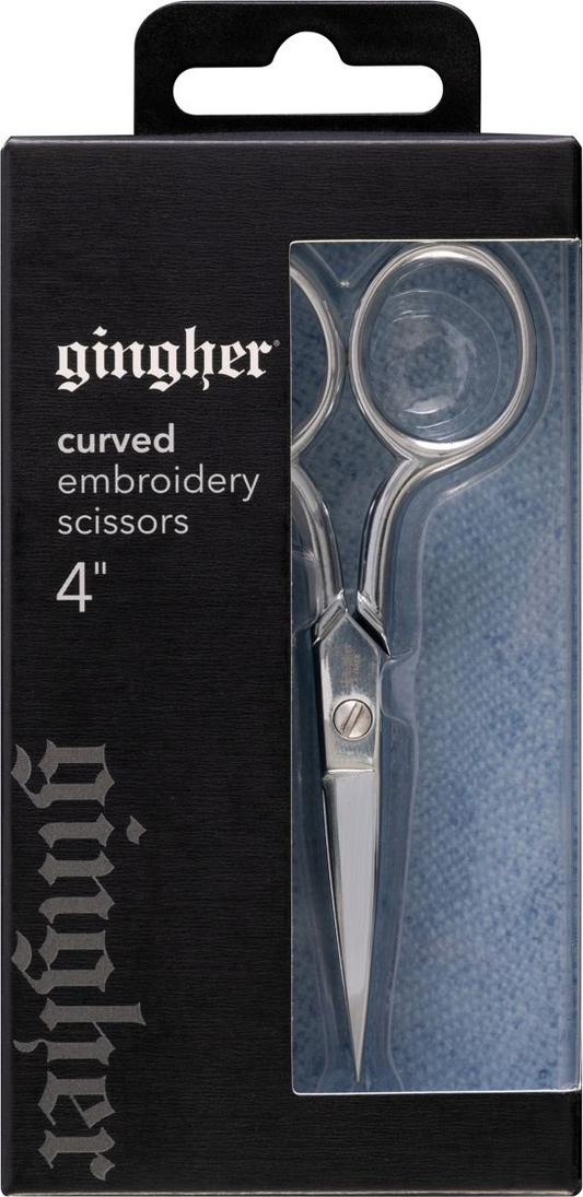 Gingher Curved Embroidery Scissors 4"
