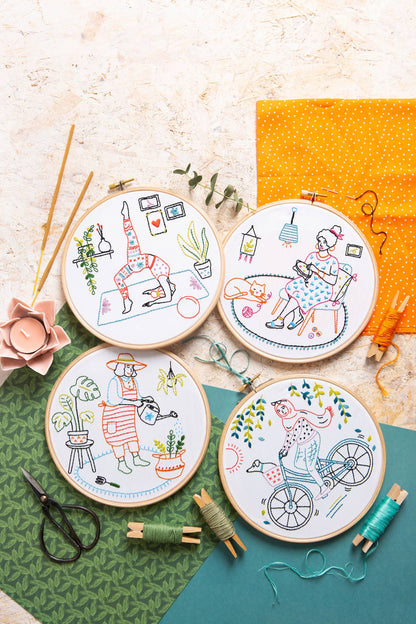 Cycling Embroidery Kit Breathe