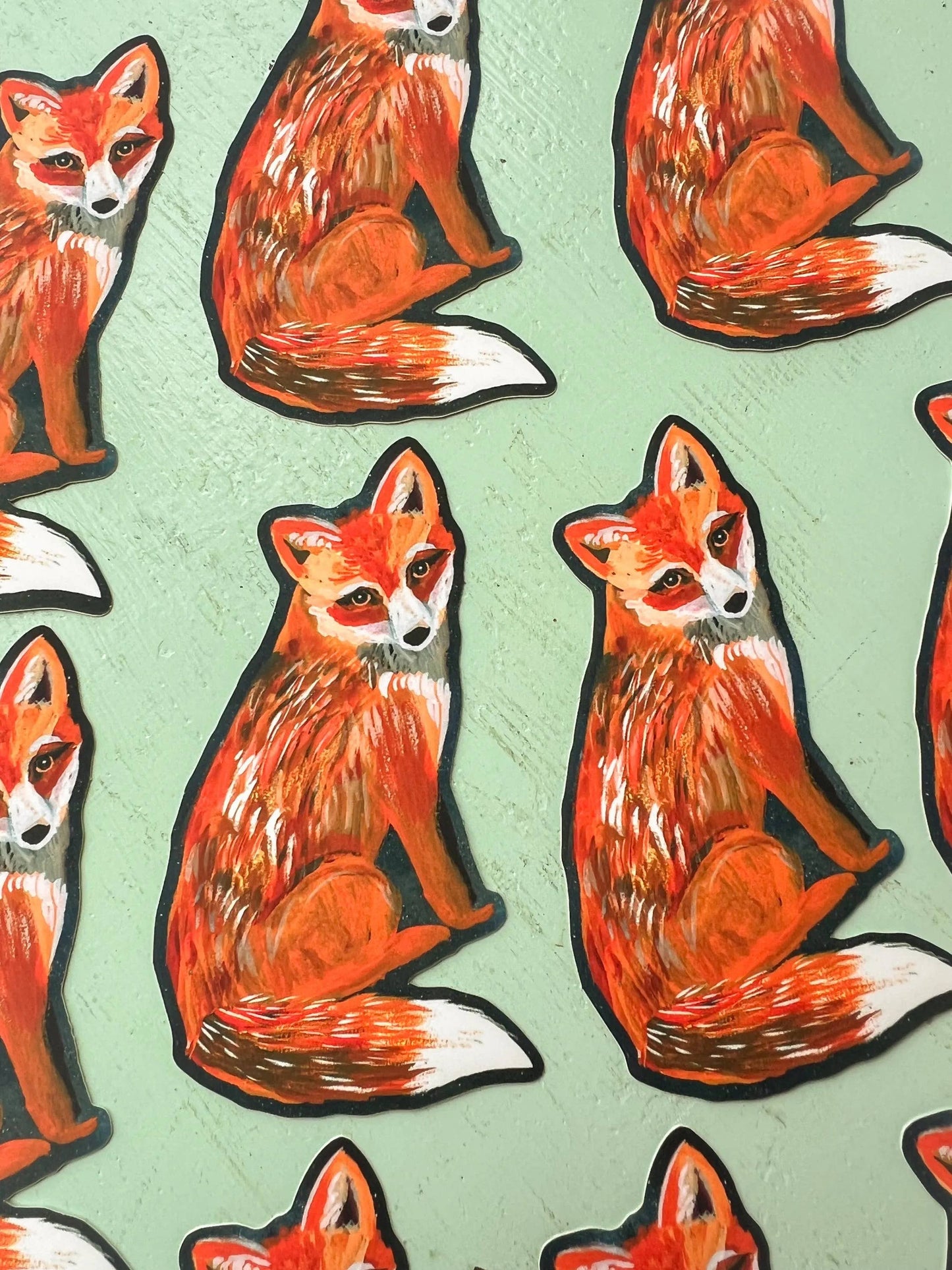 Red Fox Matte Sticker