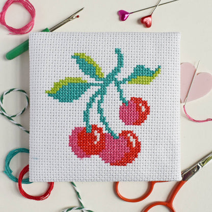 Cherries Mini Cross Stitch Kit