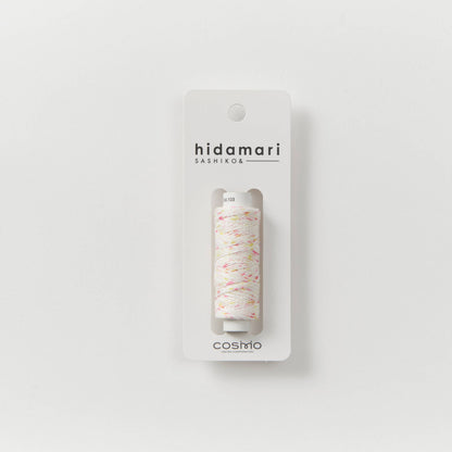 Cosmo Hidamari Sashiko Variegated Thread Blue, White, Yellow #105