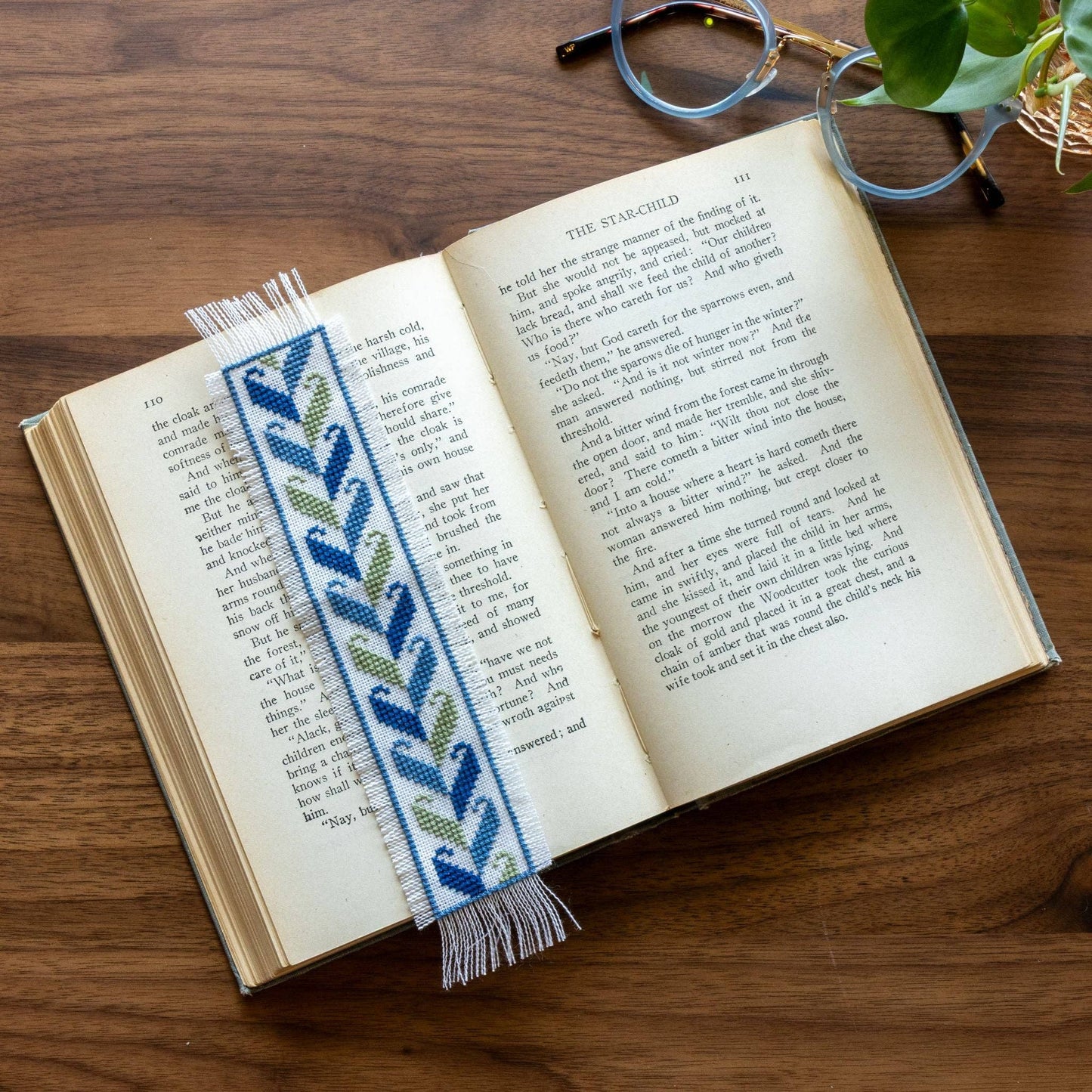 Folk Fabric Sampler White Cross Stitch Kit