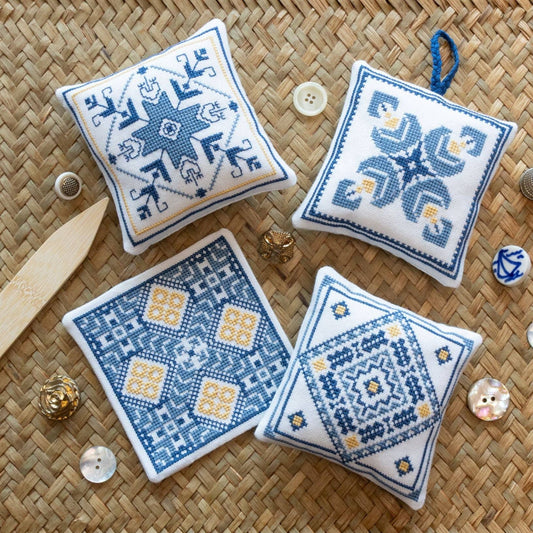 Aegean Ornaments Blue Cross Stitch Kit