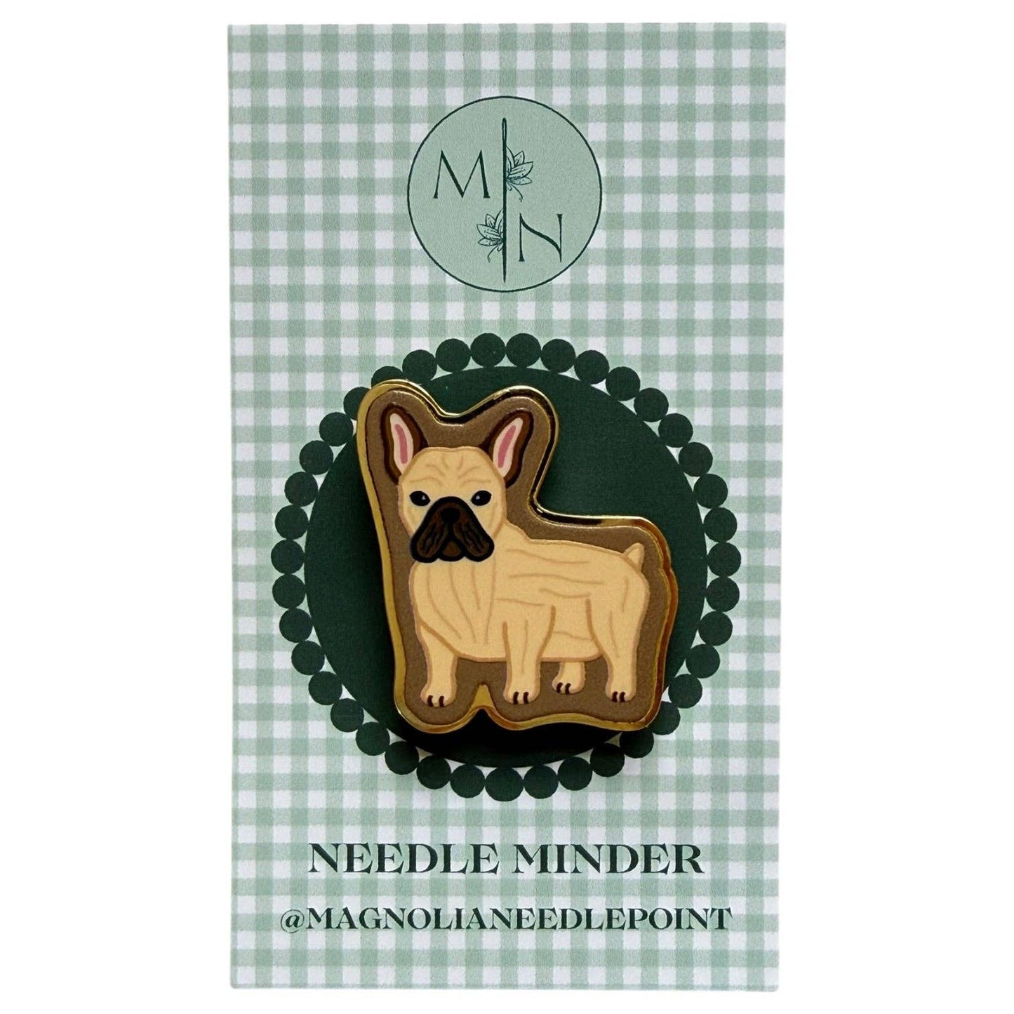 Fawn Tan Frenchie Needle Minder