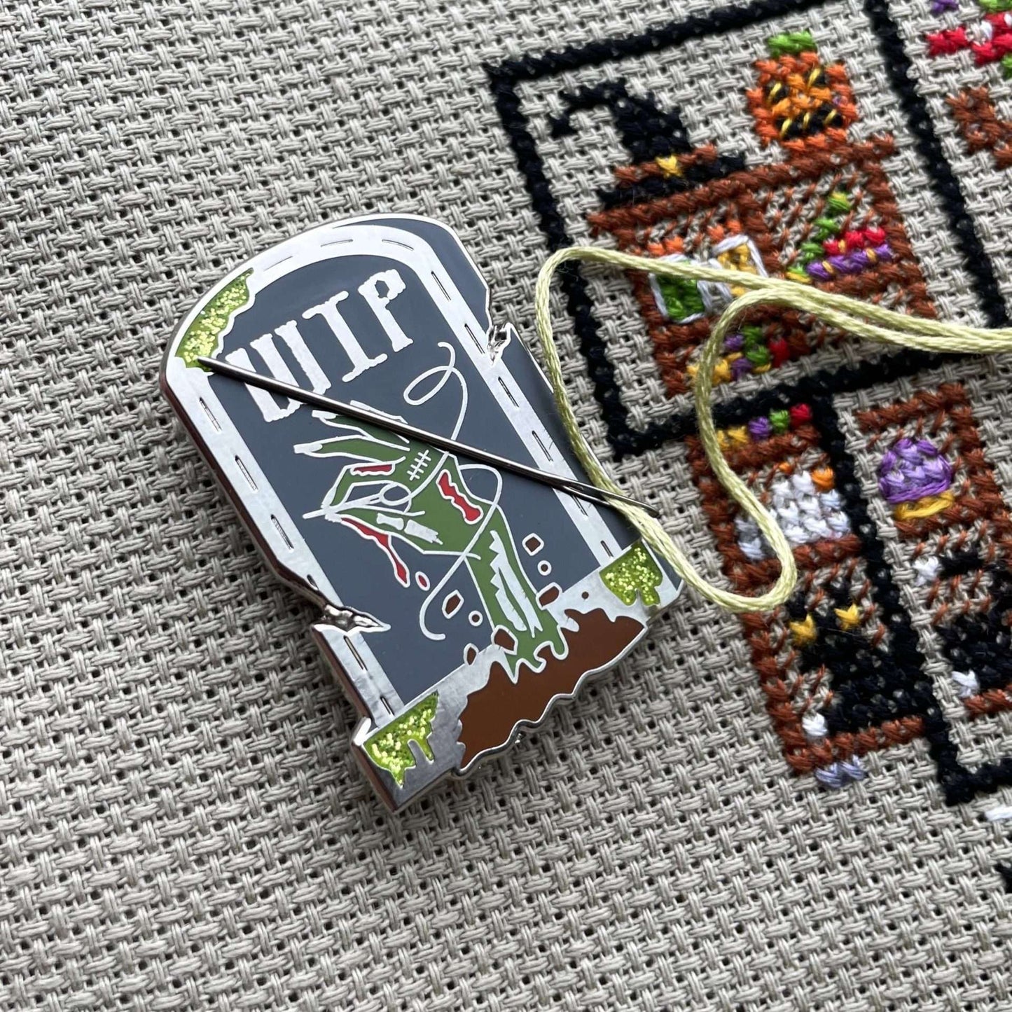 Gravestone WIP Needle Minder