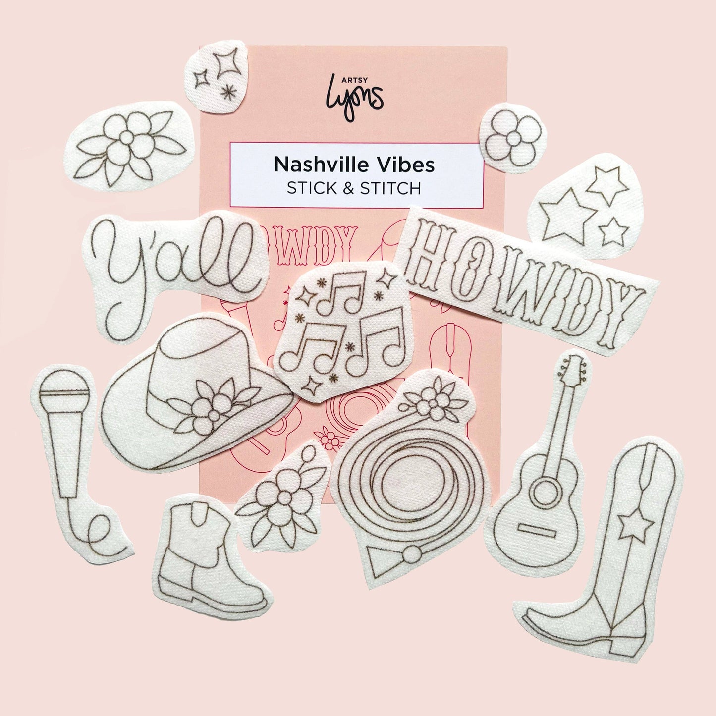 Nashville Vibes Stick & Stitch Embroidery Pack