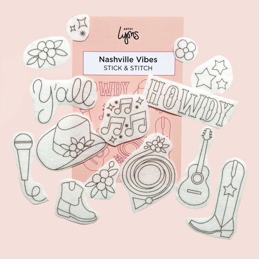 Nashville Vibes Stick & Stitch Embroidery Pack