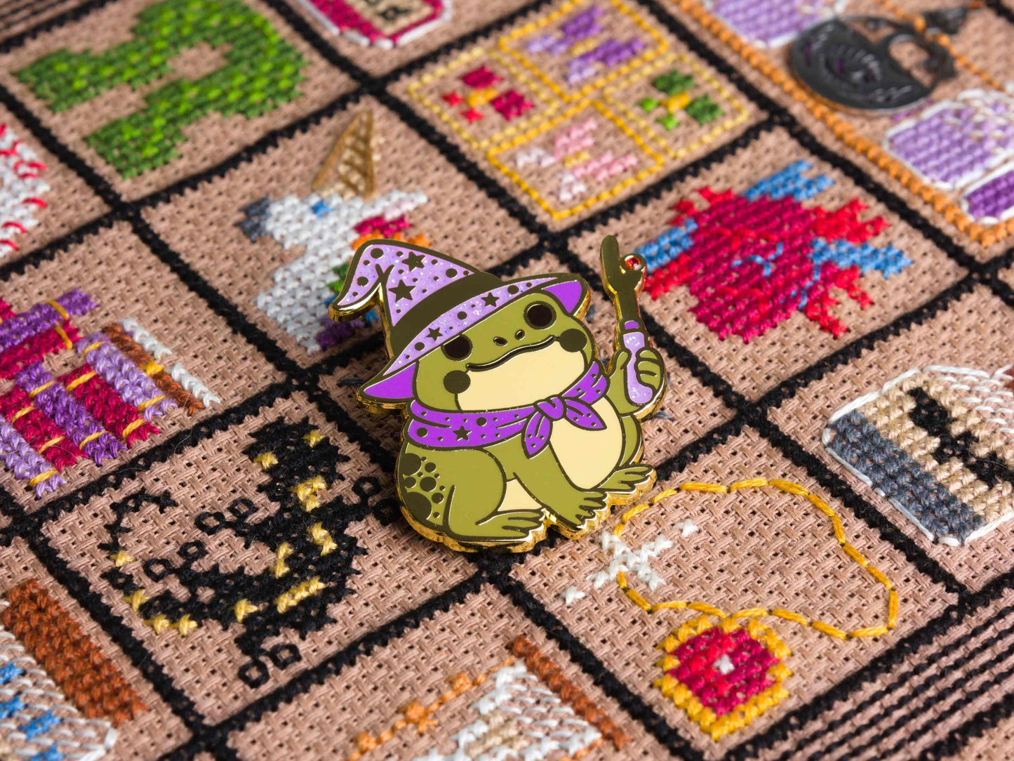 Kikker Tovenaar Needle Minder