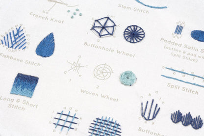 Intermediate Embroidery Stitch Sampler