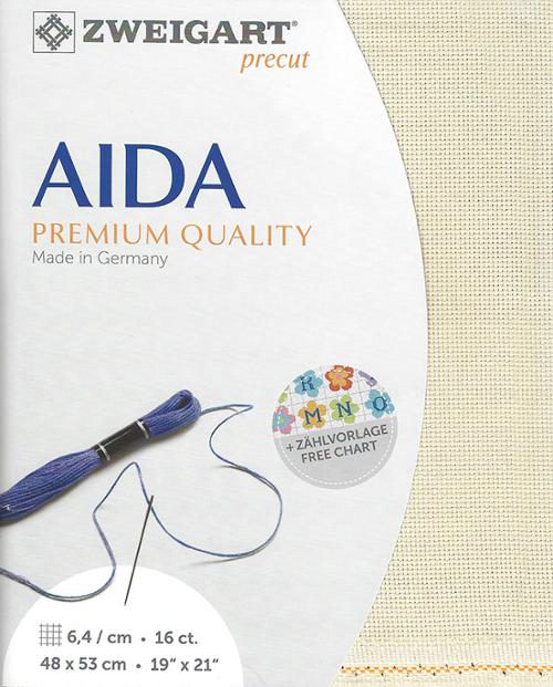 Zweigart 16 ct Aida 770 Precut Fabric, 19" x 21"
