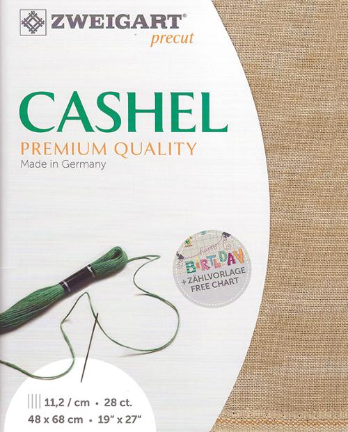 Zweigart 28 ct Cashel Vintage 3009 Precut Fabric, 19" x 27"