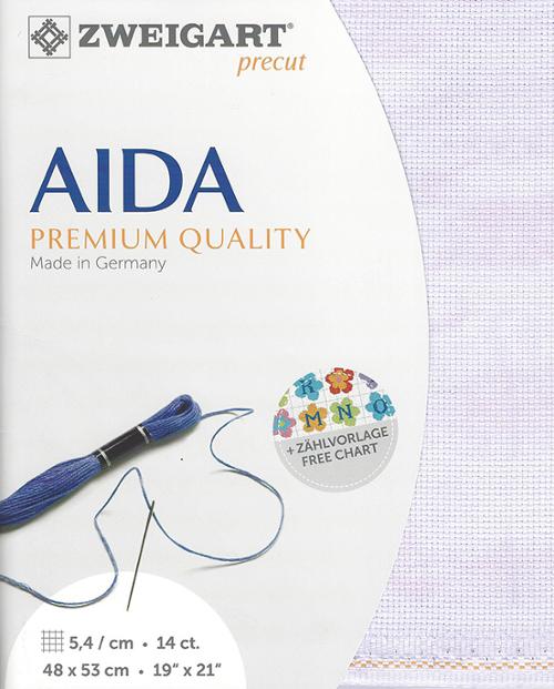 Zweigart 14 ct Aida Vintage 5059 Precut Fabric, 19" x 21"