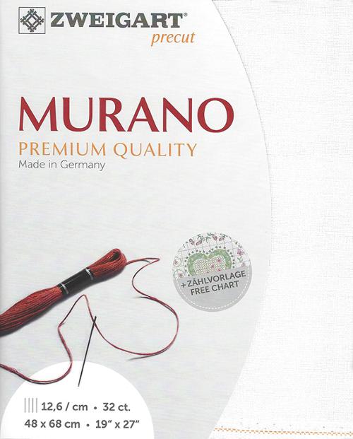 Zweigart 32 ct Murano 100 Precut Fabric, 19" x 27"