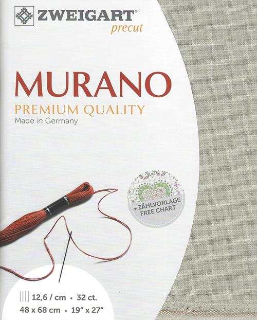 Zweigart 32 ct Murano 6028 Precut Fabric, 19" x 27"