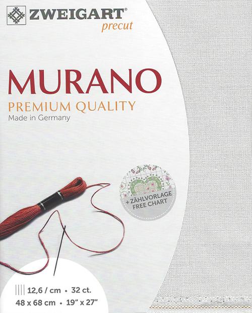 Zweigart 32 ct Murano 7011 Precut Fabric, 19" x 27"