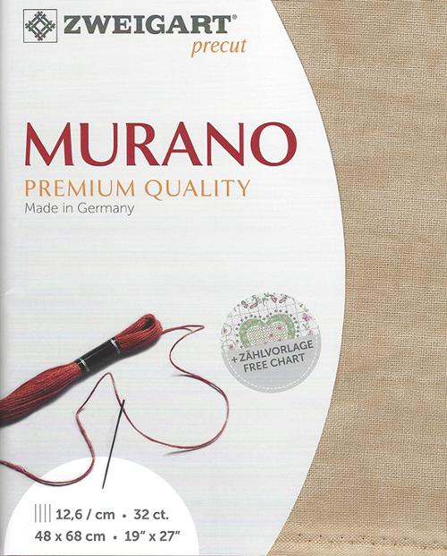Zweigart 32 ct Murano Vintage 3009 Precut Fabric, 19" x 27"