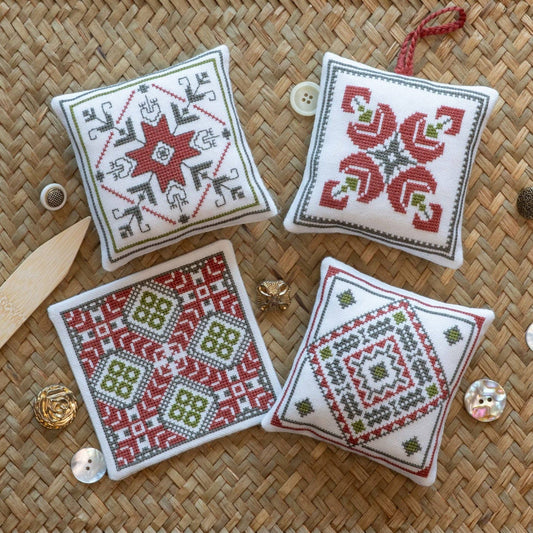 Aegean Ornaments Red Cross Stitch Kit