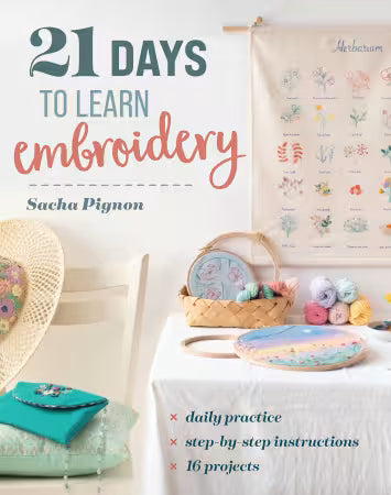 21 Days to Learn Embroidery Book