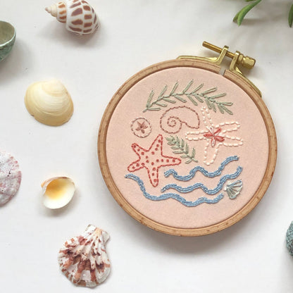 Seaside Treasures Beach Embroidery Kit