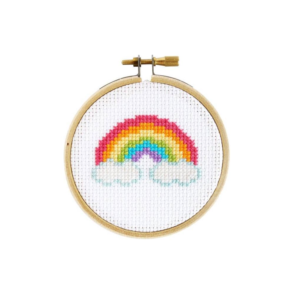 Mini Rainbow Cross Stitch Kit