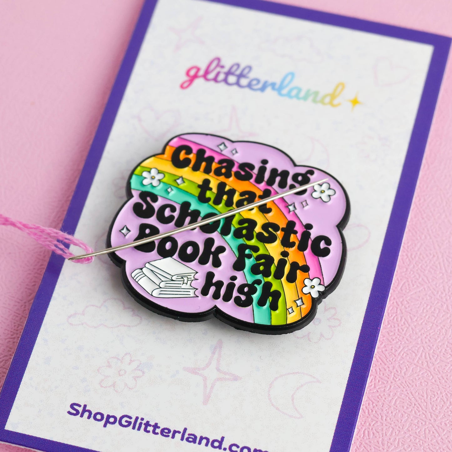 Scholastic Book Fair High Bookish Needle Minder