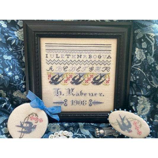 Hannah's Bluebird Sampler Pattern