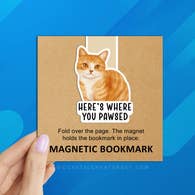Cat This is Where You Pawsed Bookmark