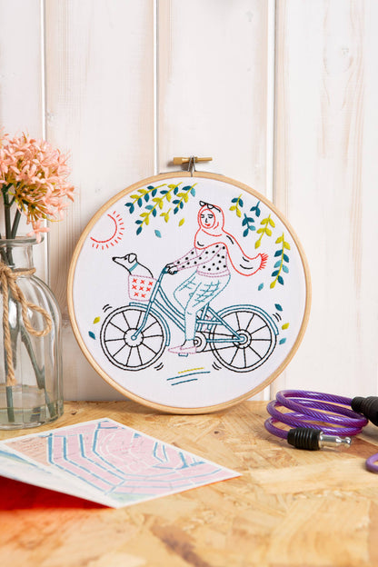 Cycling Embroidery Kit Breathe