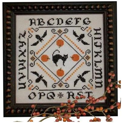 Four Bats and a Cat Pattern