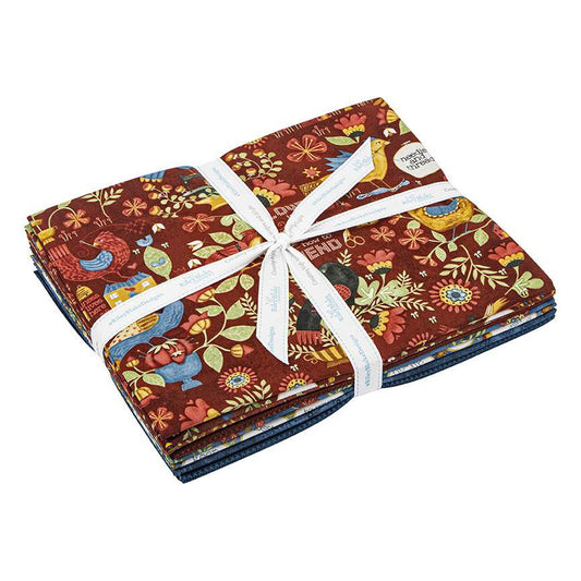 Kringle 1-Yard Bundle Red by Teresa Kogut for Riley Blake Designs