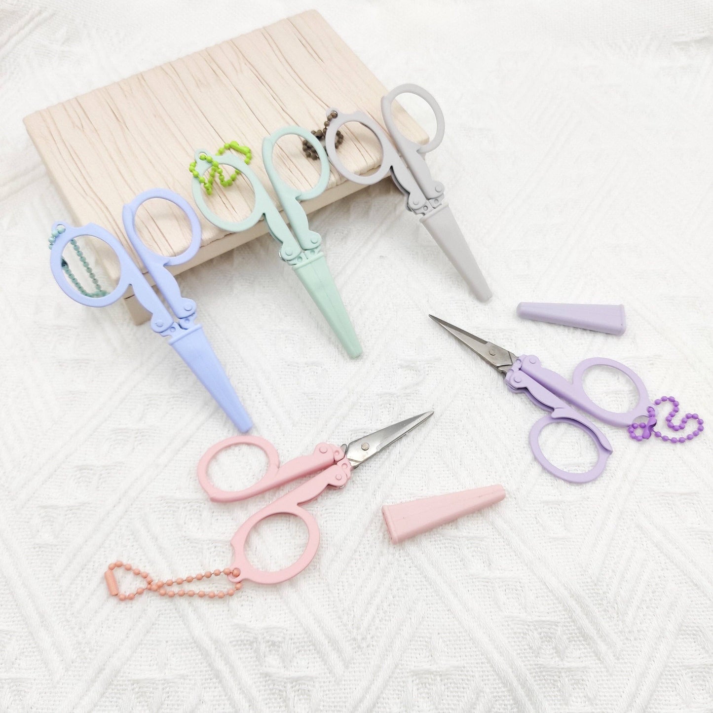 Portable Folding Scissors Blush