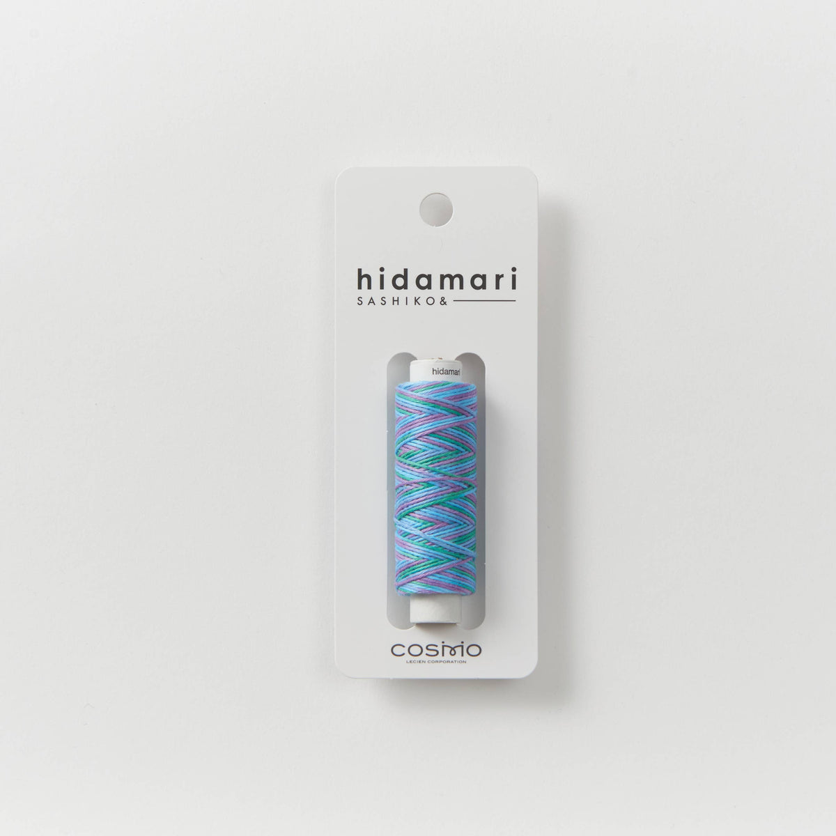 Cosmo Hidamari Sashiko Variegated Thread Blue, White, Yellow #105