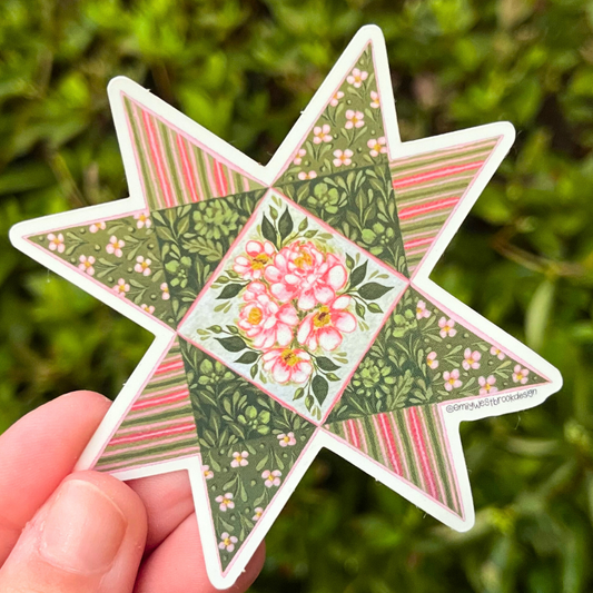Fern Quilt Sticker