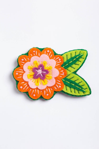 Margery Flower Felt Craft Brooch Kit