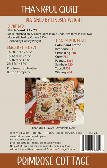 Thankful Quilt Pattern