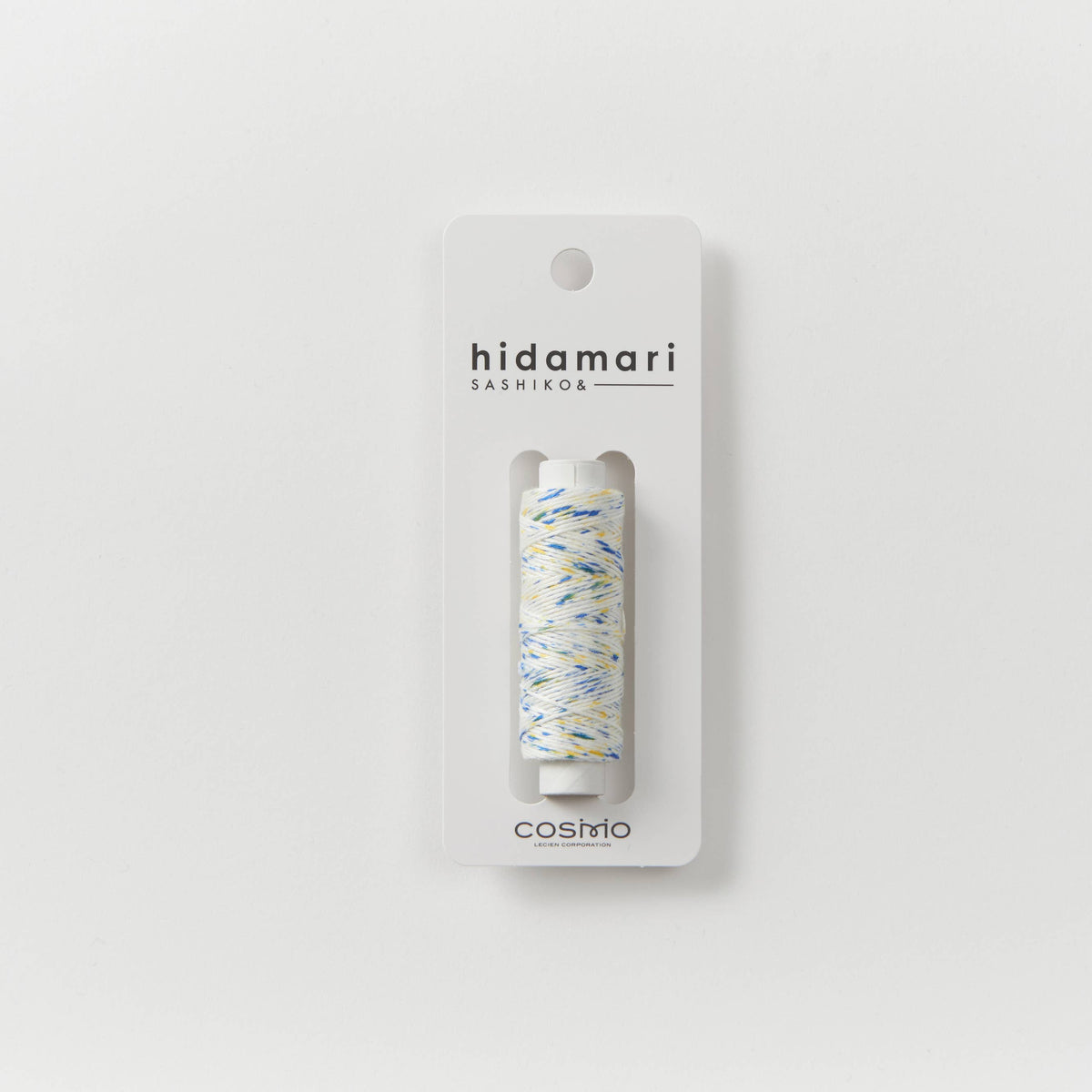 Cosmo Hidamari Sashiko Variegated Thread Blue, White, Yellow #105