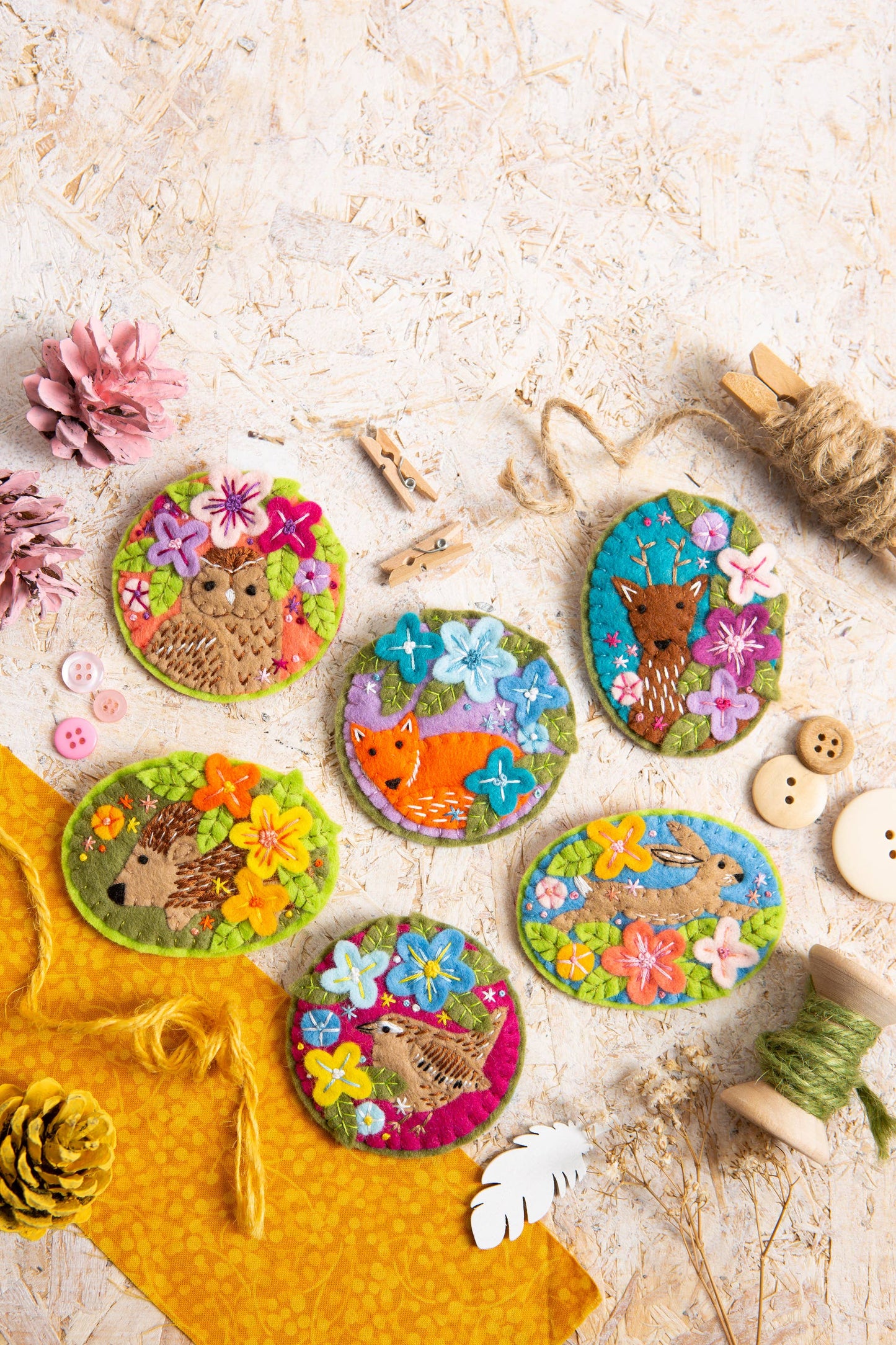 Hare Felt Craft Brooch Kit