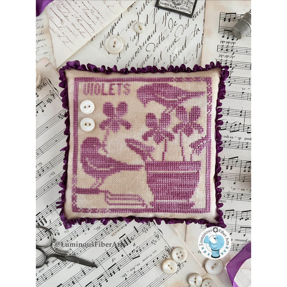 Gathering Violets Pattern