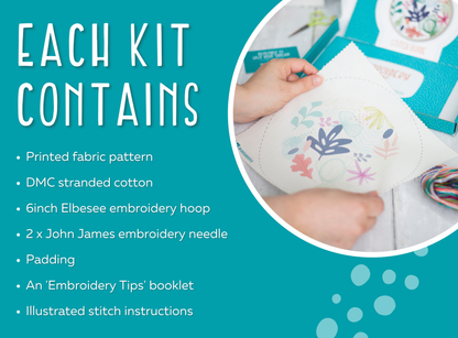24 Days of Advent Christmas Handmade Embroidery Kit Hoop Art