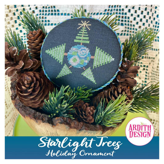 Starlight Trees Ornament Pattern