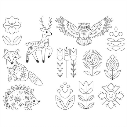 Woodland Folk Stick & Stitch Embroidery Pack