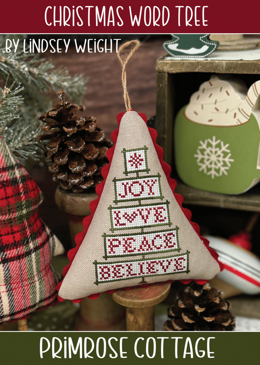 Christmas Word Tree Pattern