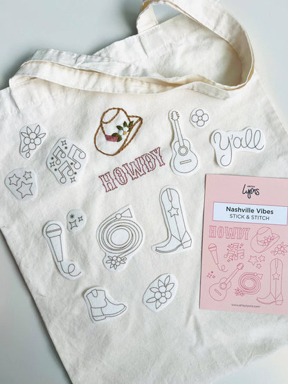 Nashville Vibes Stick & Stitch Embroidery Pack