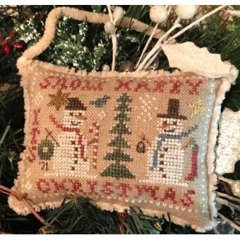 Snowman Ornament "Snow Happy" Pattern