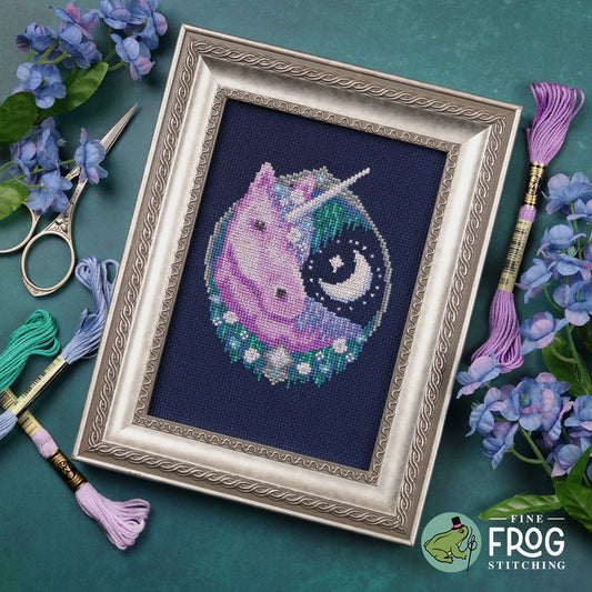 Moon Garden Unicorn Pattern