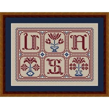 Patriotic Floral USA Pattern