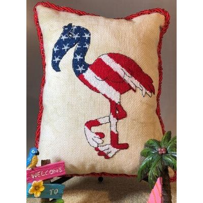 Star Spangled Flamingo Pattern